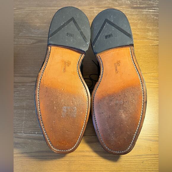 Allen Edmonds Hillcrest Derby Shoes in Black Custom Calf, size 9.5 D, LIKE NEW! - Picture 6 of 8